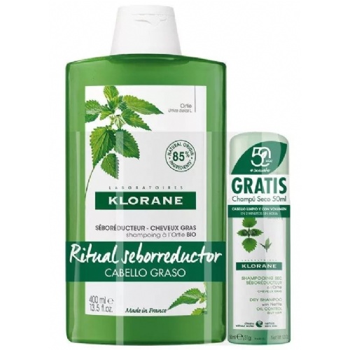 Klorane champu a la ortiga bio (1 envase 400 ml)