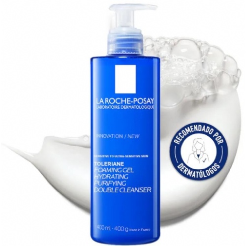 Toleriane crema-espuma limpiador doble hidratante purificante (1 bote 400 ml)