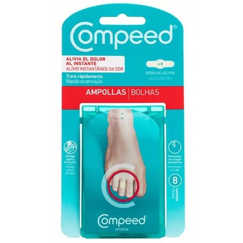 Compeed ampollas - hidrocoloide (dedos pies 8 unidades)