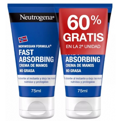 Neutrogena formula noruega crema de manos rapida absorcion (2 unidades 75 ml)