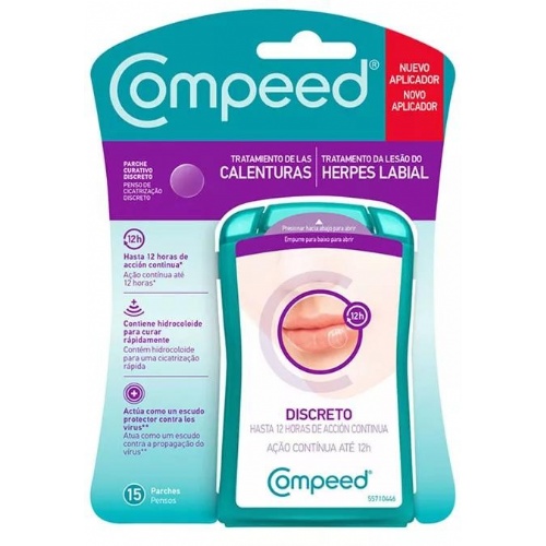 COMPEED CALENTURAS - TOTAL CARE PARCHE HIDROCOLOIDE (15 PARCHES)