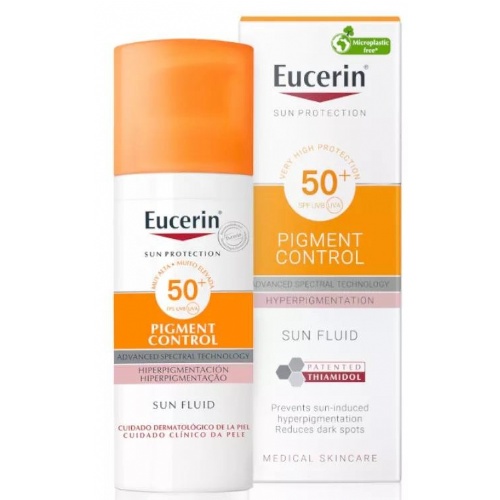 Eucerin sun protection 50+ fluid pigment control (1 envase 50 ml)