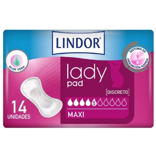 Absorbente incontinencia orina ligera - molicare premium lady pad (maxi 5 gotas 14 unidades)