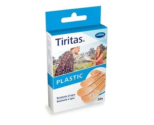 Tiritas plastic aposito adhesivo 20 unidades surtido 4 tamaños - aposito adhesivo