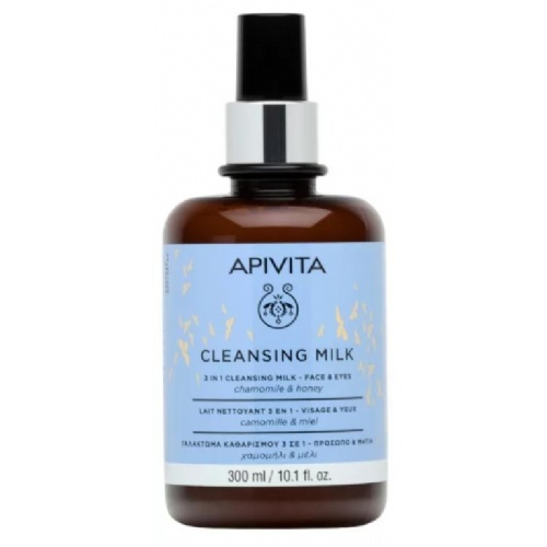 Apivita cleansing milk 3 en 1 cara&ojos desm 300ml 50.65.15.345 (ci)