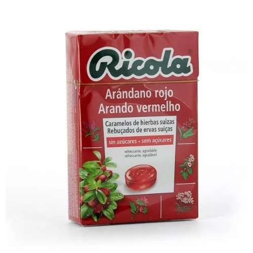 Ricola caramelos sin azucar (1 envase 50 g sabor arandano)