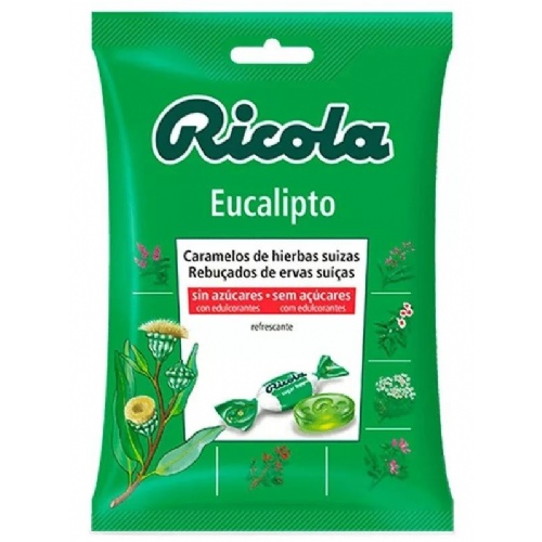 Ricola caramelos sin azucar (1 bolsa 70 g sabor eucaliptus)