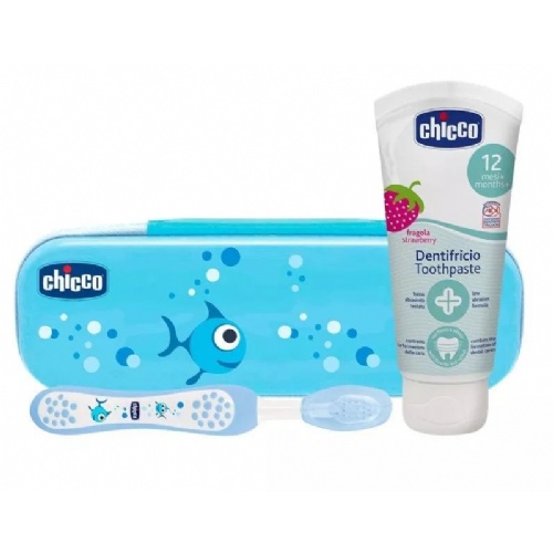 Chicco set dental siempre sonriente (color azul)