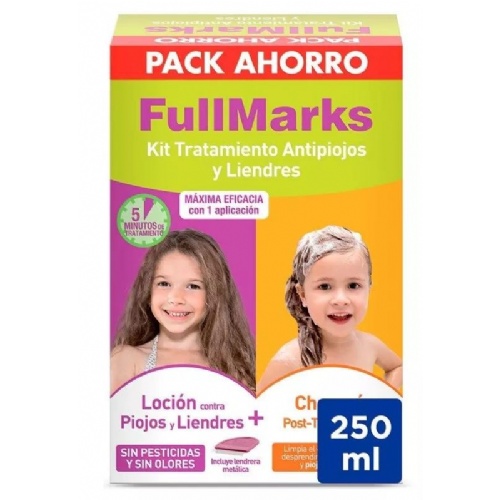 Fullmarks antipiojos y liendres champu + locion - pediculicida (1 envase 100 ml + 1 envase 150 ml ki