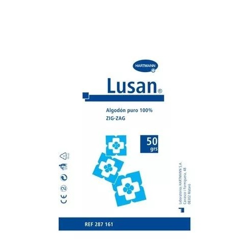 Algodon zig-zag puro - lusan (1 unidad 50 g)