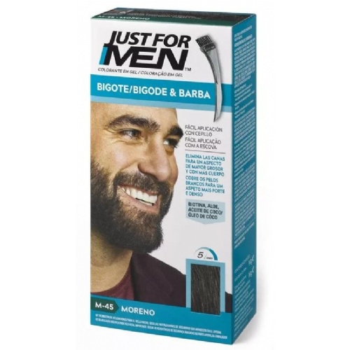 Just for men bigote y barba - gel colorante (1 envase 30 ml color moreno)