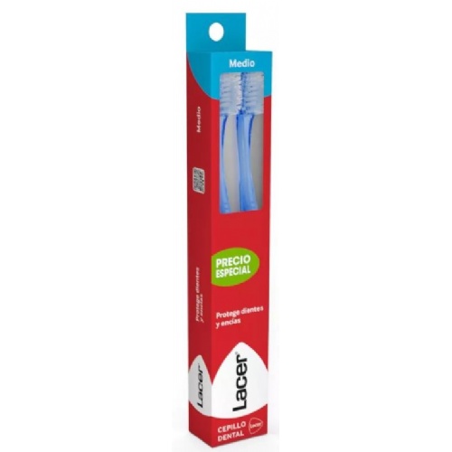 Cepillo dental adulto - lacer (medio duplo 1 unidad)