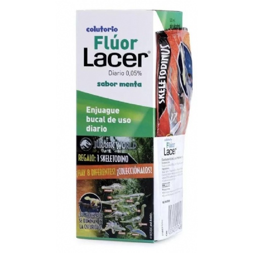 Fluor lacer junior enjuague bucal de uso diario (1 envase 500 ml sabor menta)