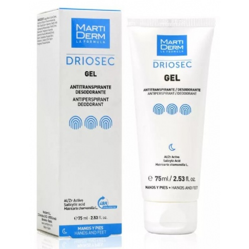 MARTIDERM DRIOSEC GEL MANOS Y PIES - ANTITRANSPIRANTE (75 ML)