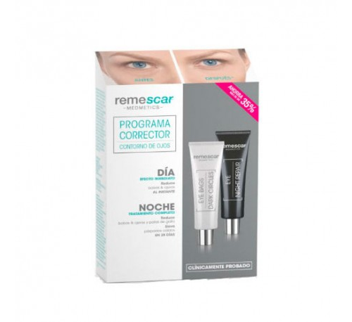 Remescar programa corrector contorno de ojos - bolsas y ojeras + reparador noche (2 unidades 8 ml)