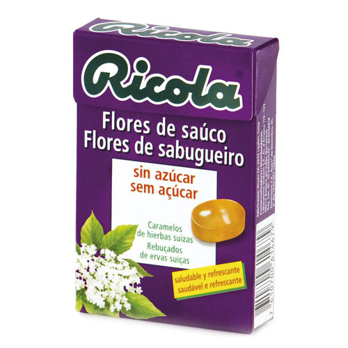 Ricola caramelos sin azucar (1 envase 50 g sabor flor de sauco)