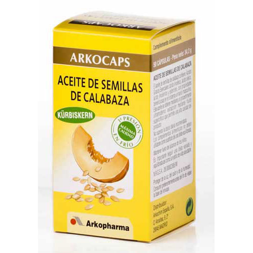 Arkocapsulas aceite de semillas de calabaza bio (50 capsulas)