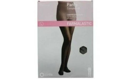 Panty (e-t) compresion normal farmalastic 1 unidad talla pequeña color negro - farmalastic