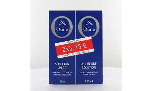 Oune solucion lentillas viaje 2x100ml (cod.int)