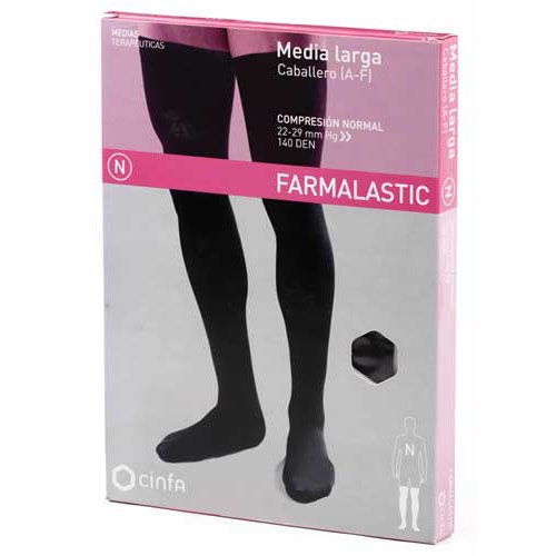 Media larga silicona caballero (a-f) compresion normal - farmalastic (2 unidades talla extragrande)