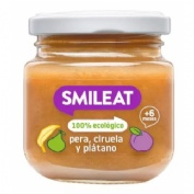 Smileat  1 tarrito 130 g sabor pera ciruela y platano