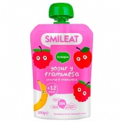 Smileat pouch eco  1 bolsa 100 g sabor yogur y frambuesa