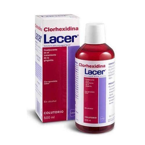 Lacer colutorio clorhexidina 0.2% (1 envase 500 ml)