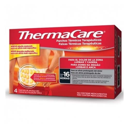 Thermacare parche termico zona lumbar cadera (4 parches)