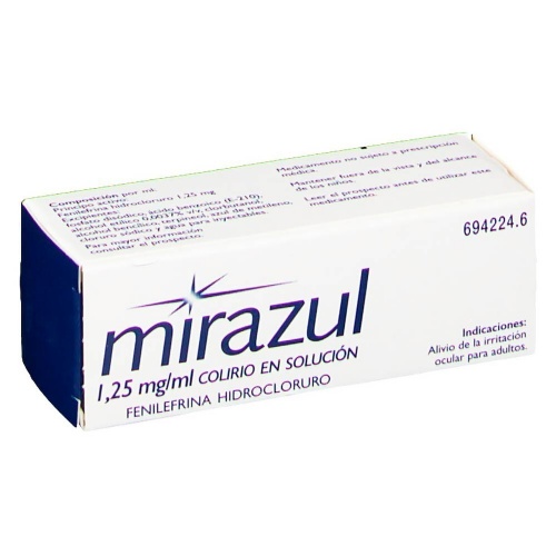 MIRAZUL 1,25 MG/ML COLIRIO EN SOLUCIÓN. , 1 frasco de 10 ml