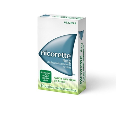 NICORETTE 4 mg CHICLES MEDICAMENTOSOS, 30 chicles