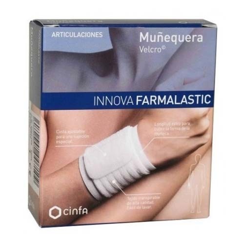 Muñequera universal - farmalastic compression tech (1 unidad talla  grande /extragrande color blanco